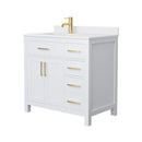 Beckett 36" Free Standing Single Basin Vanity Set with Cabinet and Cultured Marble Vanity Top - image 12