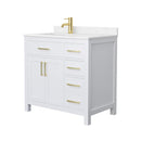 Beckett 36" Free Standing Single Basin Vanity Set with Cabinet and Cultured Marble Vanity Top - image 13