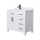 Beckett 36" Free Standing Single Basin Vanity Set with Cabinet and Cultured Marble Vanity Top - image 14