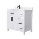 Beckett 36" Free Standing Single Basin Vanity Set with Cabinet and Cultured Marble Vanity Top - image 15