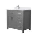 Beckett 36" Free Standing Single Basin Vanity Set with Cabinet and Cultured Marble Vanity Top - image 16