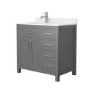 Beckett 36" Free Standing Single Basin Vanity Set with Cabinet and Cultured Marble Vanity Top - image 17