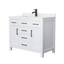 Beckett 42" Free Standing Single Basin Vanity Set with Cabinet and Cultured Marble Vanity Top - image 2