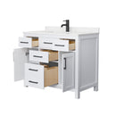 Beckett 42" Free Standing Single Basin Vanity Set with Cabinet and Cultured Marble Vanity Top - image 3