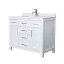 Beckett 42" Free Standing Single Basin Vanity Set with Cabinet and Cultured Marble Vanity Top - image 8