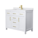 Beckett 42" Free Standing Single Basin Vanity Set with Cabinet and Cultured Marble Vanity Top - image 10