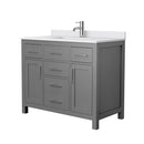 Beckett 42" Free Standing Single Basin Vanity Set with Cabinet and Cultured Marble Vanity Top - image 13