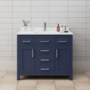 Beckett 42" Free Standing Single Basin Vanity Set with Cabinet and Cultured Marble Vanity Top - image 1