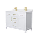 Beckett 48" Free Standing Double Basin Vanity Set with Cabinet and Cultured Marble Vanity Top - image 10