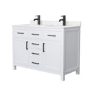Beckett 48" Free Standing Double Basin Vanity Set with Cabinet and Cultured Marble Vanity Top - image 12