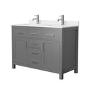 Beckett 48" Free Standing Double Basin Vanity Set with Cabinet and Cultured Marble Vanity Top - image 14