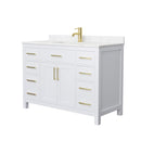 Beckett 48" Free Standing Single Basin Vanity Set with Cabinet and Cultured Marble Vanity Top - image 13