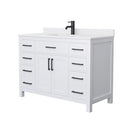 Beckett 48" Free Standing Single Basin Vanity Set with Cabinet and Cultured Marble Vanity Top - image 14