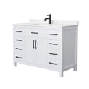 Beckett 48" Free Standing Single Basin Vanity Set with Cabinet and Cultured Marble Vanity Top - image 15