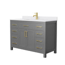 Beckett 48" Free Standing Single Basin Vanity Set with Cabinet and Cultured Marble Vanity Top - image 20