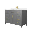 Beckett 48" Free Standing Single Basin Vanity Set with Cabinet and Cultured Marble Vanity Top - image 21