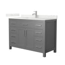Beckett 48" Free Standing Single Basin Vanity Set with Cabinet and Quartz Vanity Top - image 1