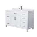 Beckett 54" Free Standing Single Basin Vanity Set with Cabinet and Cultured Marble Vanity Top - image 8
