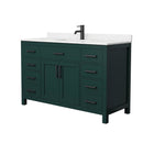 Beckett 54" Free Standing Single Basin Vanity Set with Cabinet and Cultured Marble Vanity Top - image 16