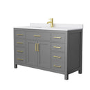 Beckett 54" Free Standing Single Basin Vanity Set with Cabinet and Cultured Marble Vanity Top - image 17