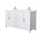Beckett 60" Free Standing Double Basin Vanity Set with Cabinet and Cultured Marble Vanity Top - image 9