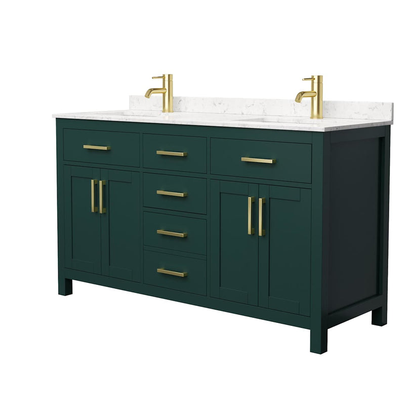 Beckett 60" Free Standing Double Basin Vanity Set with Cabinet and Cultured Marble Vanity Top - image 18