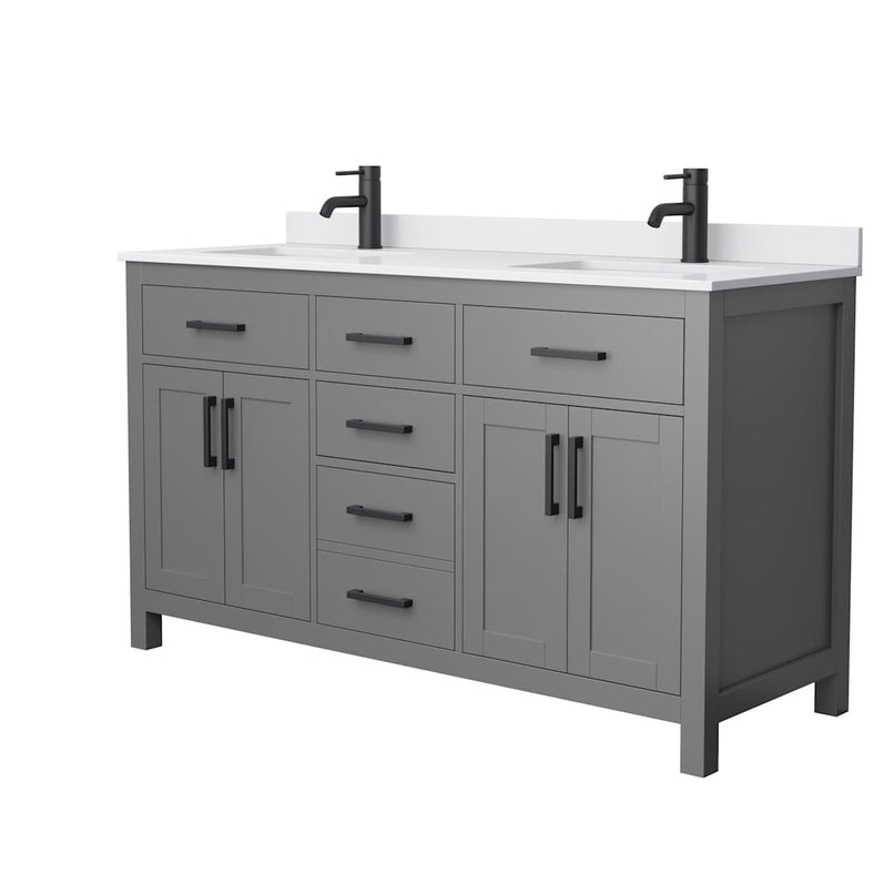 Beckett 60" Free Standing Double Basin Vanity Set with Cabinet and Cultured Marble Vanity Top - image 19