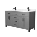 Beckett 60" Free Standing Double Basin Vanity Set with Cabinet and Cultured Marble Vanity Top - image 20