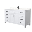 Beckett 60" Free Standing Single Basin Vanity Set with Cabinet and Cultured Marble Vanity Top - image 2