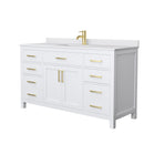 Beckett 60" Free Standing Single Basin Vanity Set with Cabinet and Cultured Marble Vanity Top - image 9