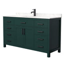 Beckett 60" Free Standing Single Basin Vanity Set with Cabinet and Cultured Marble Vanity Top - image 13