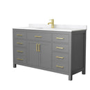 Beckett 60" Free Standing Single Basin Vanity Set with Cabinet and Cultured Marble Vanity Top - image 15