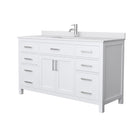 Beckett 60" Free Standing Single Basin Vanity Set with Wood Cabinet and Cultured Marble Vanity Top - image 7