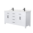 Beckett 66" Free Standing Double Basin Vanity Set with Cabinet and Cultured Marble Vanity Top - image 2