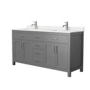 Beckett 66" Free Standing Double Basin Vanity Set with Cabinet and Cultured Marble Vanity Top - image 14