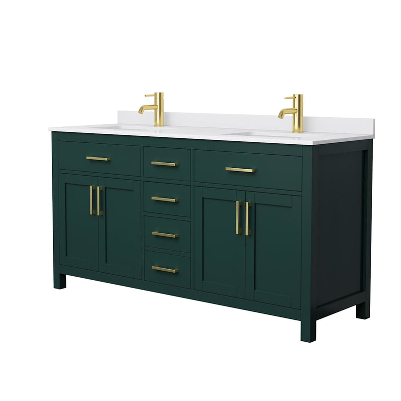 Beckett 66" Free Standing Double Basin Vanity Set with Cabinet and Cultured Marble Vanity Top - image 21