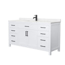 Beckett 66" Free Standing Single Basin Vanity Set with Cabinet and Cultured Marble Vanity Top - image 2
