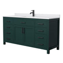 Beckett 66" Free Standing Single Basin Vanity Set with Cabinet and Cultured Marble Vanity Top - image 15