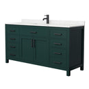 Beckett 66" Free Standing Single Basin Vanity Set with Cabinet and Cultured Marble Vanity Top - image 16