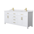 Beckett 72" Free Standing Double Basin Vanity Set with Cabinet and Cultured Marble Vanity Top - image 8