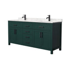 Beckett 72" Free Standing Double Basin Vanity Set with Cabinet and Cultured Marble Vanity Top - image 12