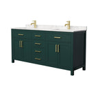 Beckett 72" Free Standing Double Basin Vanity Set with Cabinet and Cultured Marble Vanity Top - image 18