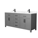 Beckett 72" Free Standing Double Basin Vanity Set with Cabinet and Cultured Marble Vanity Top - image 20