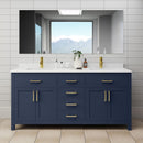 Beckett 72" Free Standing Double Basin Vanity Set with Cabinet and Cultured Marble Vanity Top - image 1