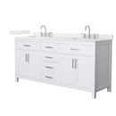 Beckett 72" Free Standing Double Basin Vanity Set with Cabinet and Quartz Vanity Top - image 1