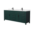 Beckett 84" Free Standing Double Basin Vanity Set with Cabinet and Cultured Marble Vanity Top - image 15
