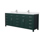Beckett 84" Free Standing Double Basin Vanity Set with Cabinet and Cultured Marble Vanity Top - image 18