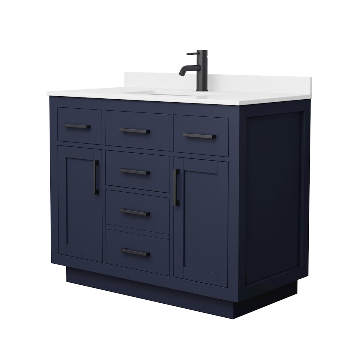 Beckett TK 42" Free Standing Single Basin Vanity Set with Cabinet and Quartz Vanity Top - image 6