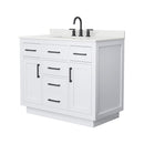 Beckett TK 42" Free Standing Single Basin Vanity Set with Cabinet and Quartz Vanity Top - image 12