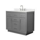 Beckett TK 42" Free Standing Single Basin Vanity Set with Cabinet and Quartz Vanity Top - image 14